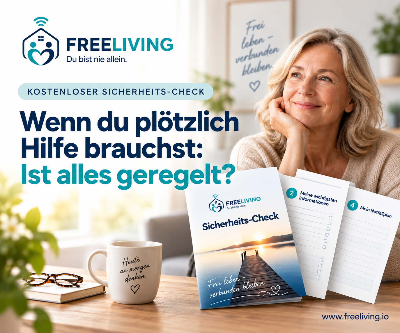 Kostenloser FreeLiving Sicherheits-Check – Wenn du plötzlich Hilfe brauchst: Ist alles geregelt?