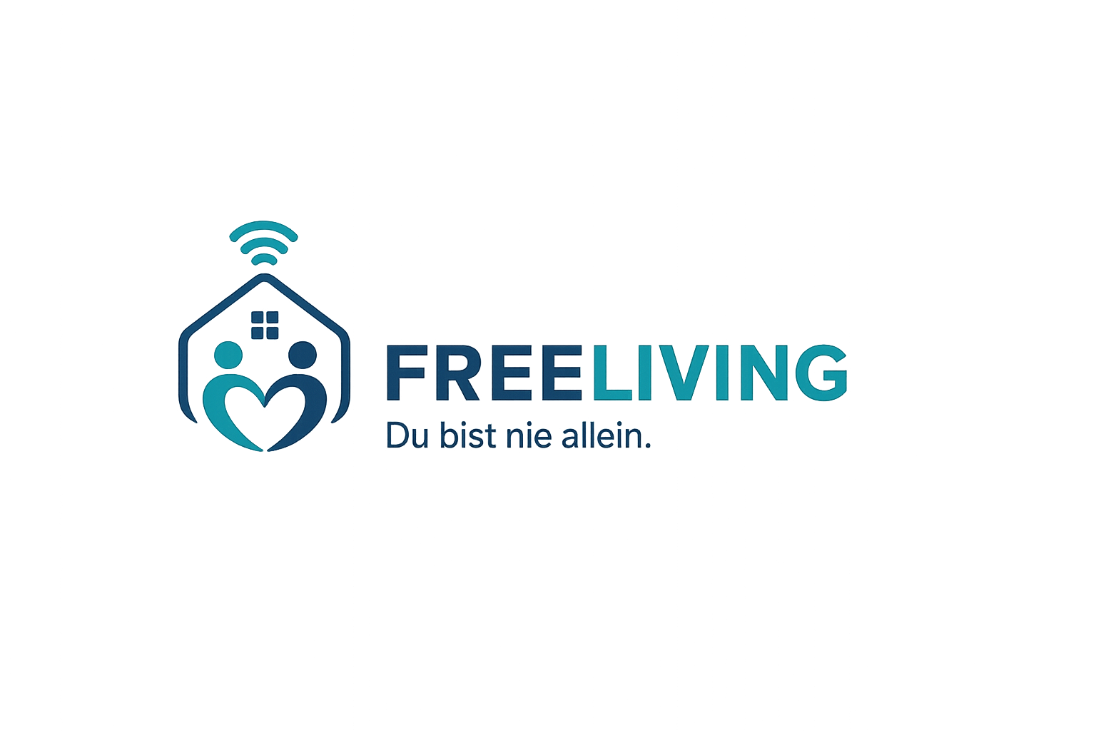 Logo horizontal mit Claim – FreeLiving Logo Vorschau